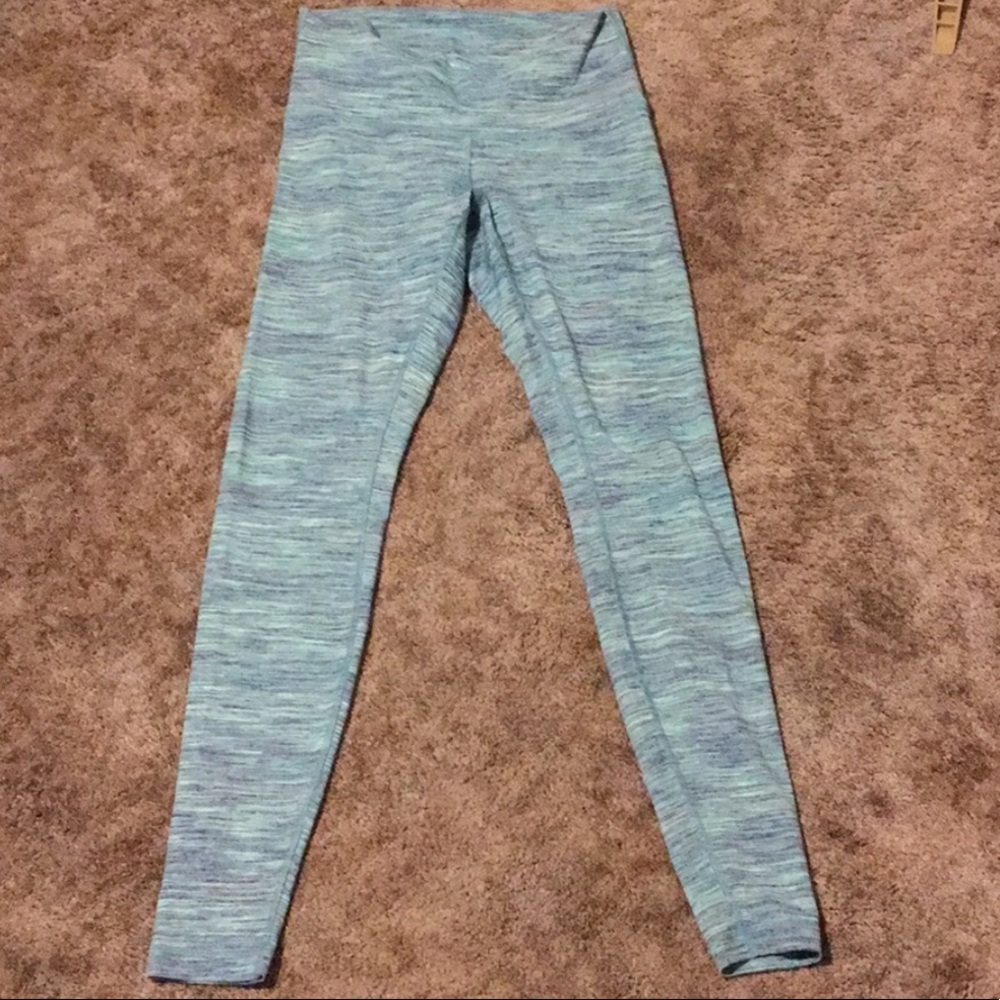 Lululemon Teal Full Length Wunder Under Pants - Picture 3 of 5